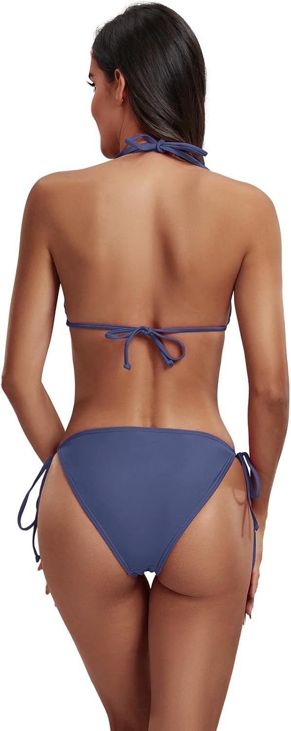 FITTOO trójkątny bikini damski zestaw push-up