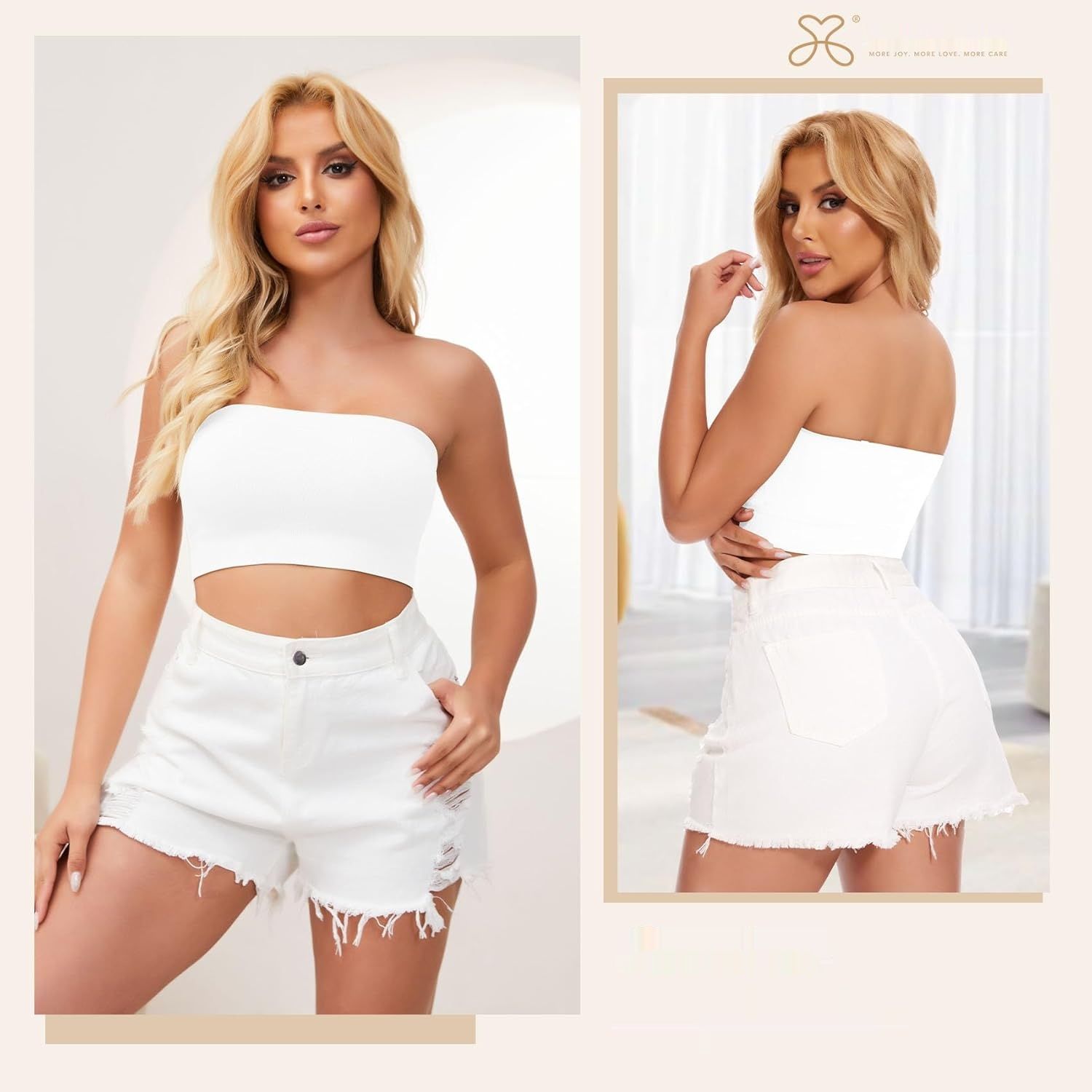 Joyshaper Bandeau – krótki top bez ramiączek dla kobiet
