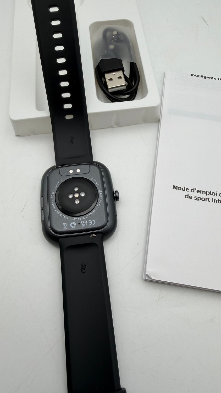 Smartwatch Kuizil z ekranem 1,91 cala, czarny