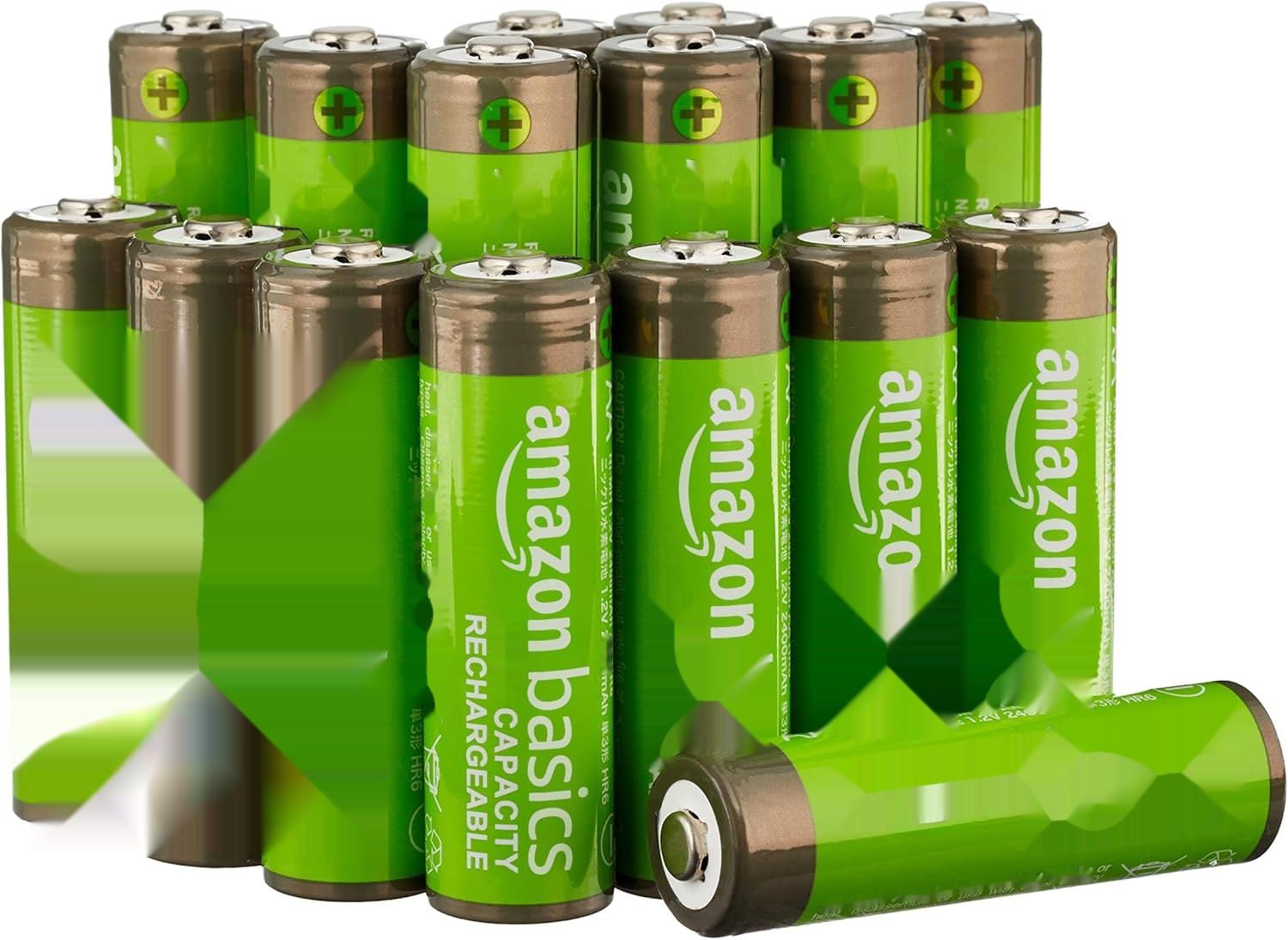 Basics, zestaw 16 akumulatorów AA NiMH o wysokiej pojemności, 2400 mAh