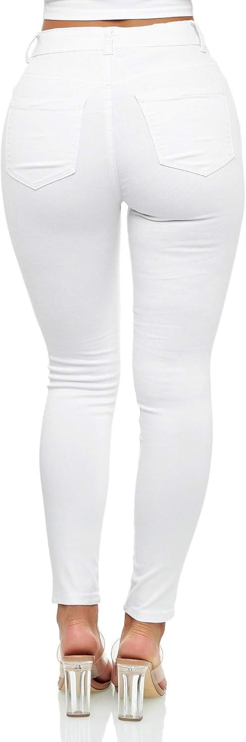 Elara Jeans damskie z wysokim stanem Chunkyrayan