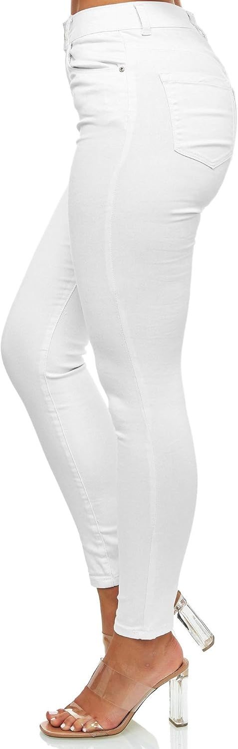 Elara Jeans damskie z wysokim stanem Chunkyrayan