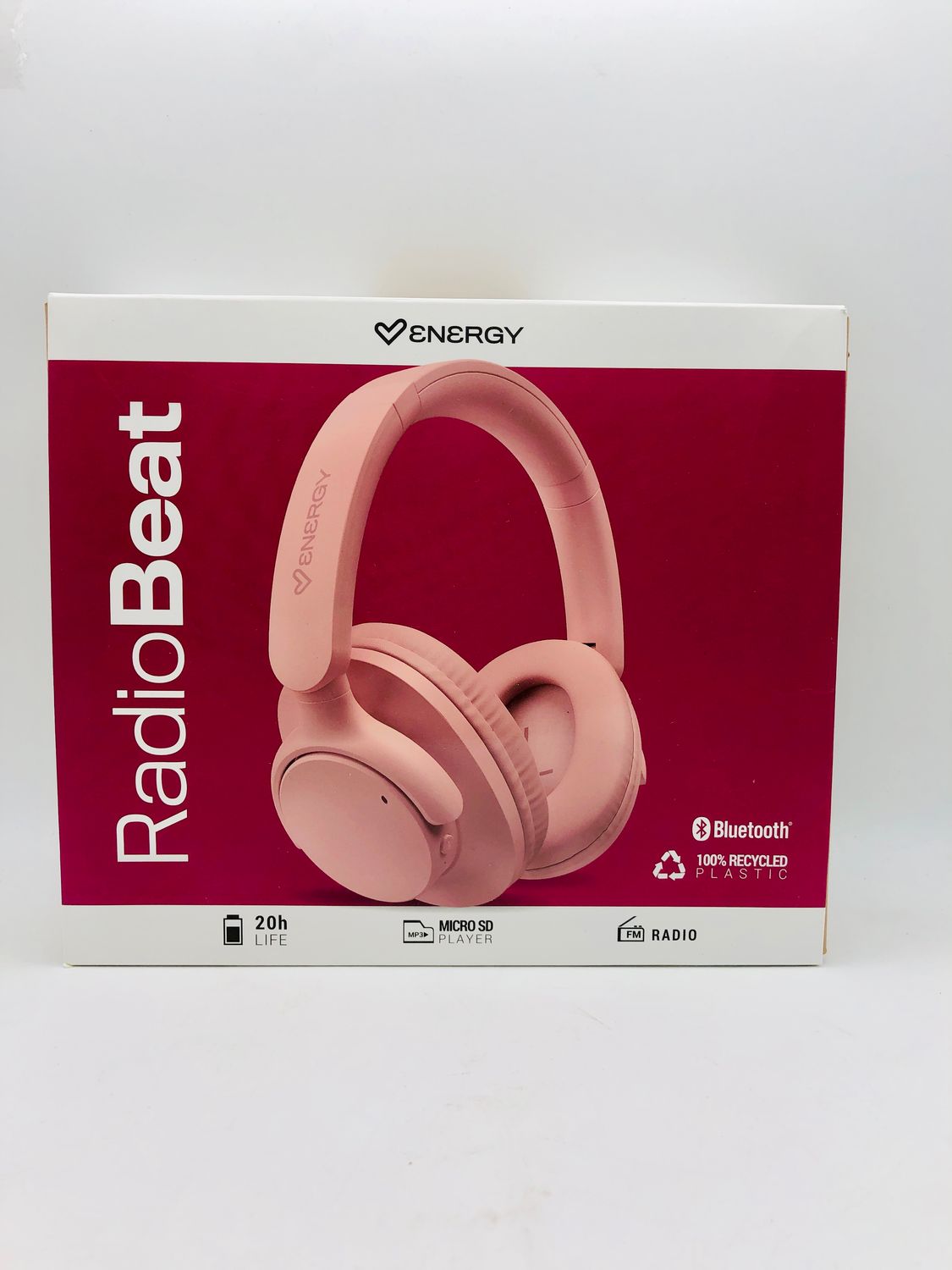 Energy Sistem Radiobeat Bluetooth – różowe słuchawki z radiem FM