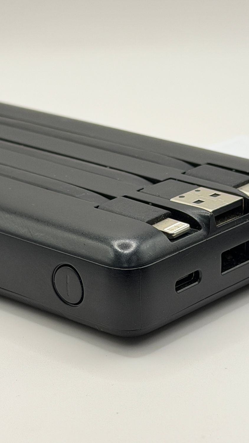 VEEKTOMX Power Bank 20000 mAh z wbudowanymi kablami