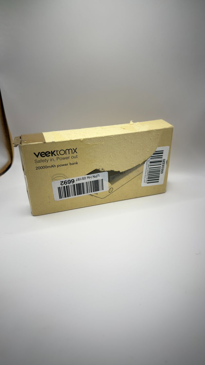 VEEKTOMX Power Bank 20000 mAh z wbudowanymi kablami