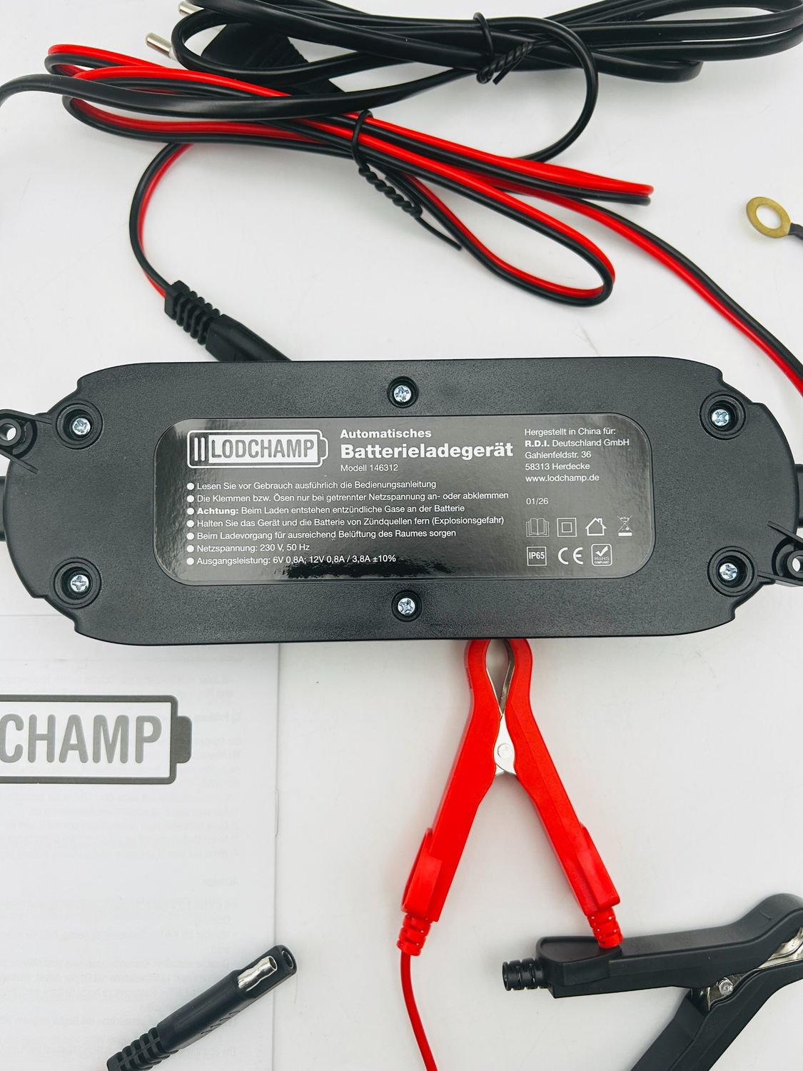 LODCHAMP inteligentna ładowarka do akumulatorów 4 A, 6/12 V, model 146312