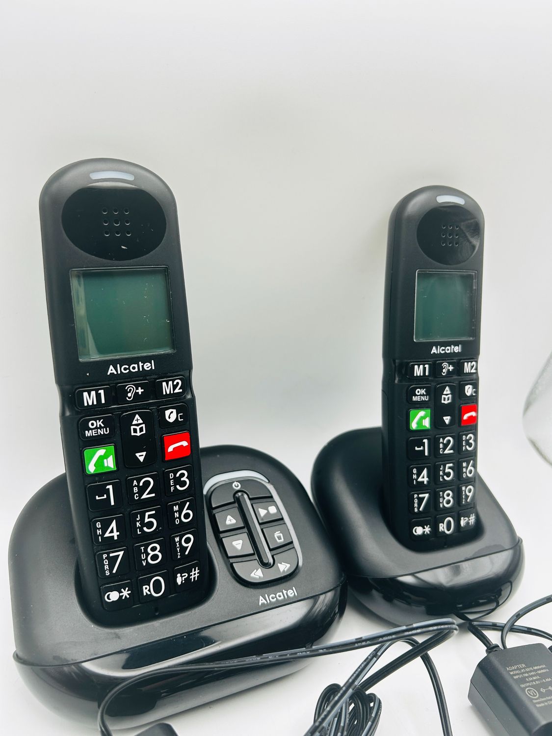 Alcatel XL685 Voice Duo telefon bezprzewodowy DECT, 2 słuchawki, czarny