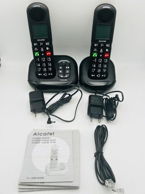 Alcatel XL685 Voice Duo telefon bezprzewodowy DECT, 2 słuchawki, czarny