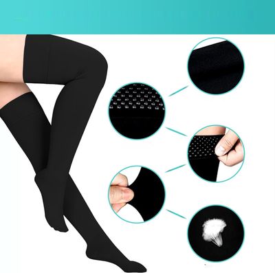 2 pary medycznych pończoch uciskowych 20–30 mmHg, klasa II