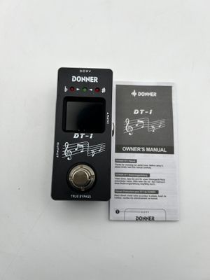 Donner DT-1 chromatyczny tuner pedałowy do gitary i basu z True Bypass