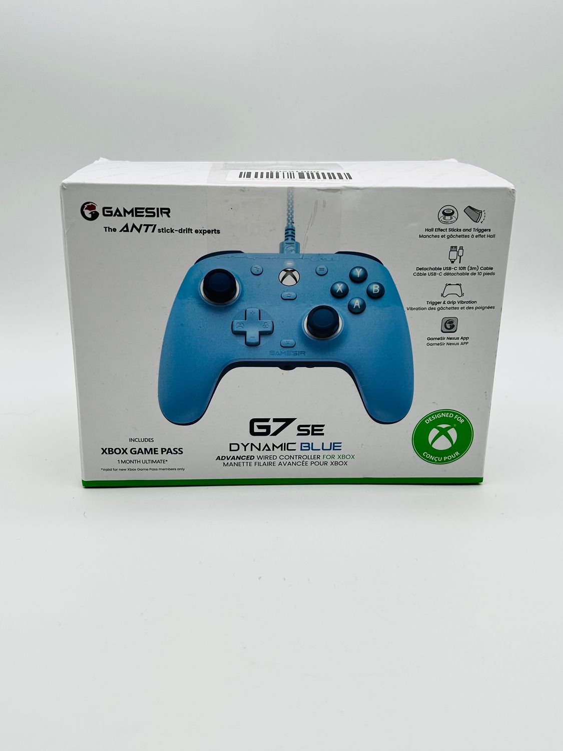 GameSir G7 SE – przewodowy kontroler do Xbox Series X|S, Xbox One i Windows 10/11, niebieski