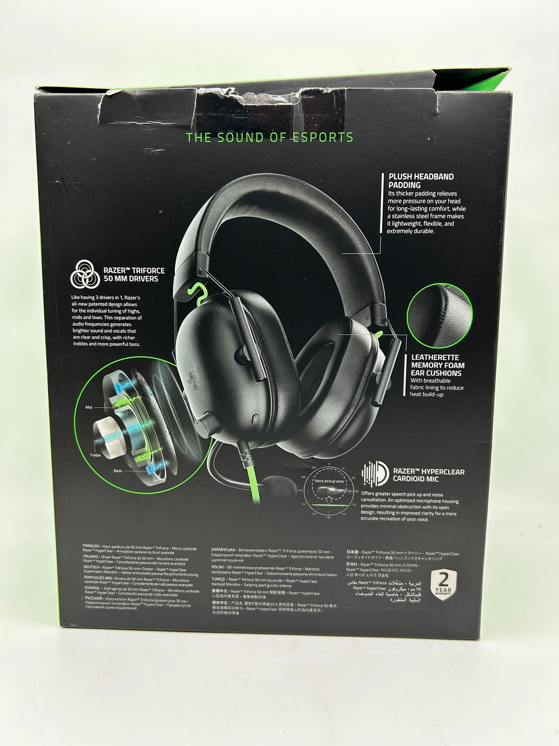 Razer BlackShark V2 X – przewodowy zestaw słuchawkowy gamingowy