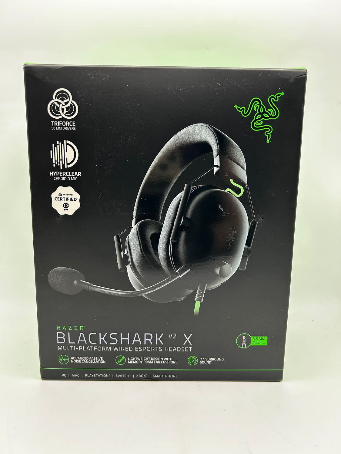 Razer BlackShark V2 X – przewodowy zestaw słuchawkowy gamingowy
