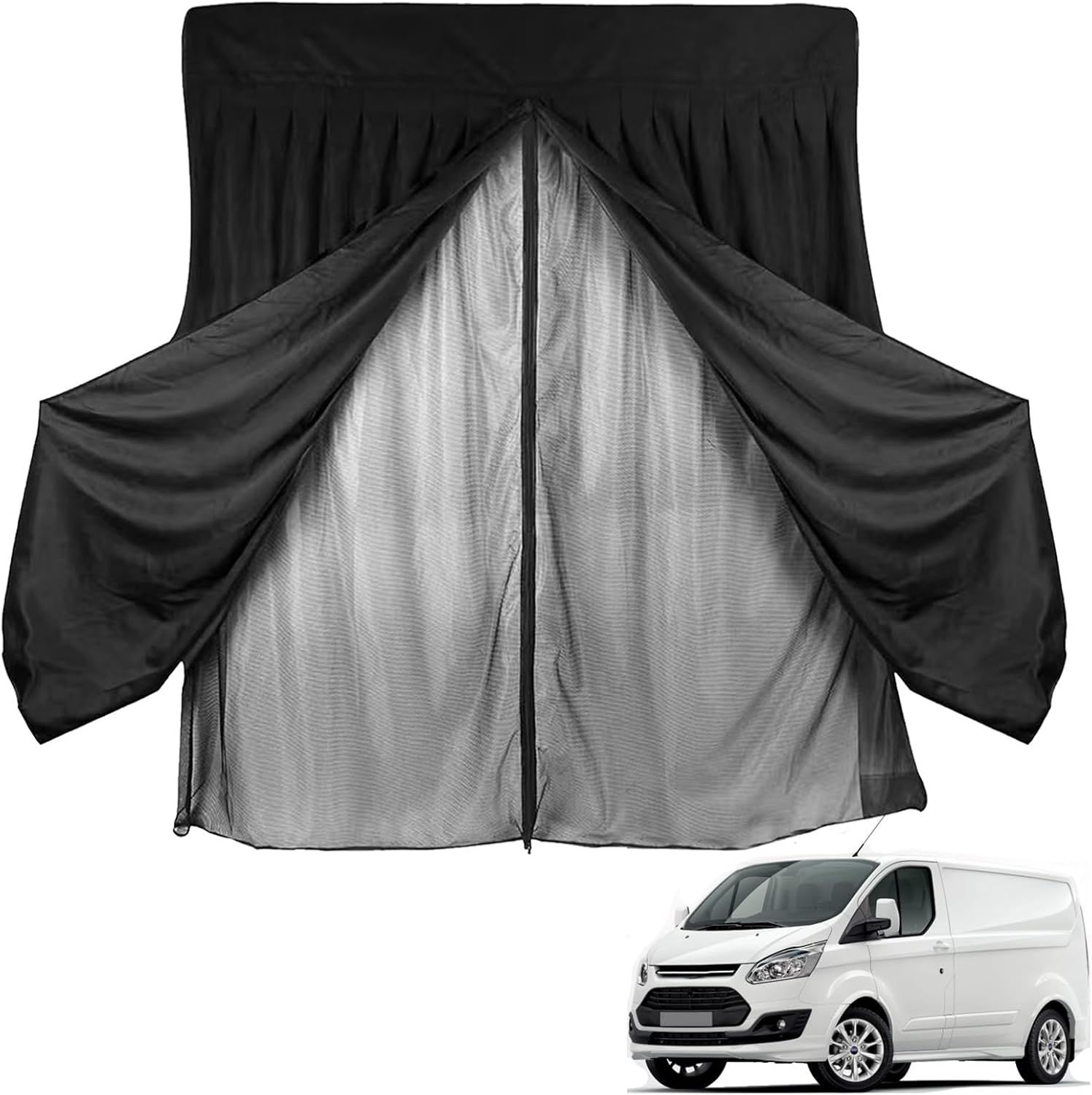 Moskitiera magnetyczna do Ford Transit Custom HAMON – tylne drzwi, podwójna warstwa