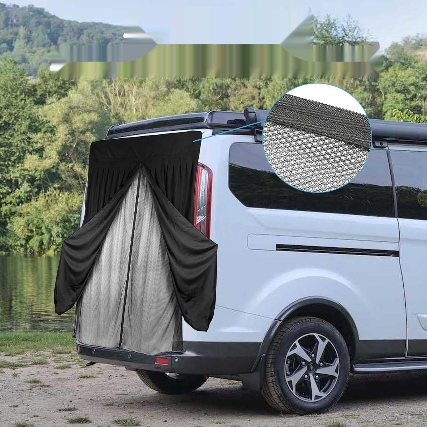 Moskitiera magnetyczna do Ford Transit Custom HAMON – tylne drzwi, podwójna warstwa