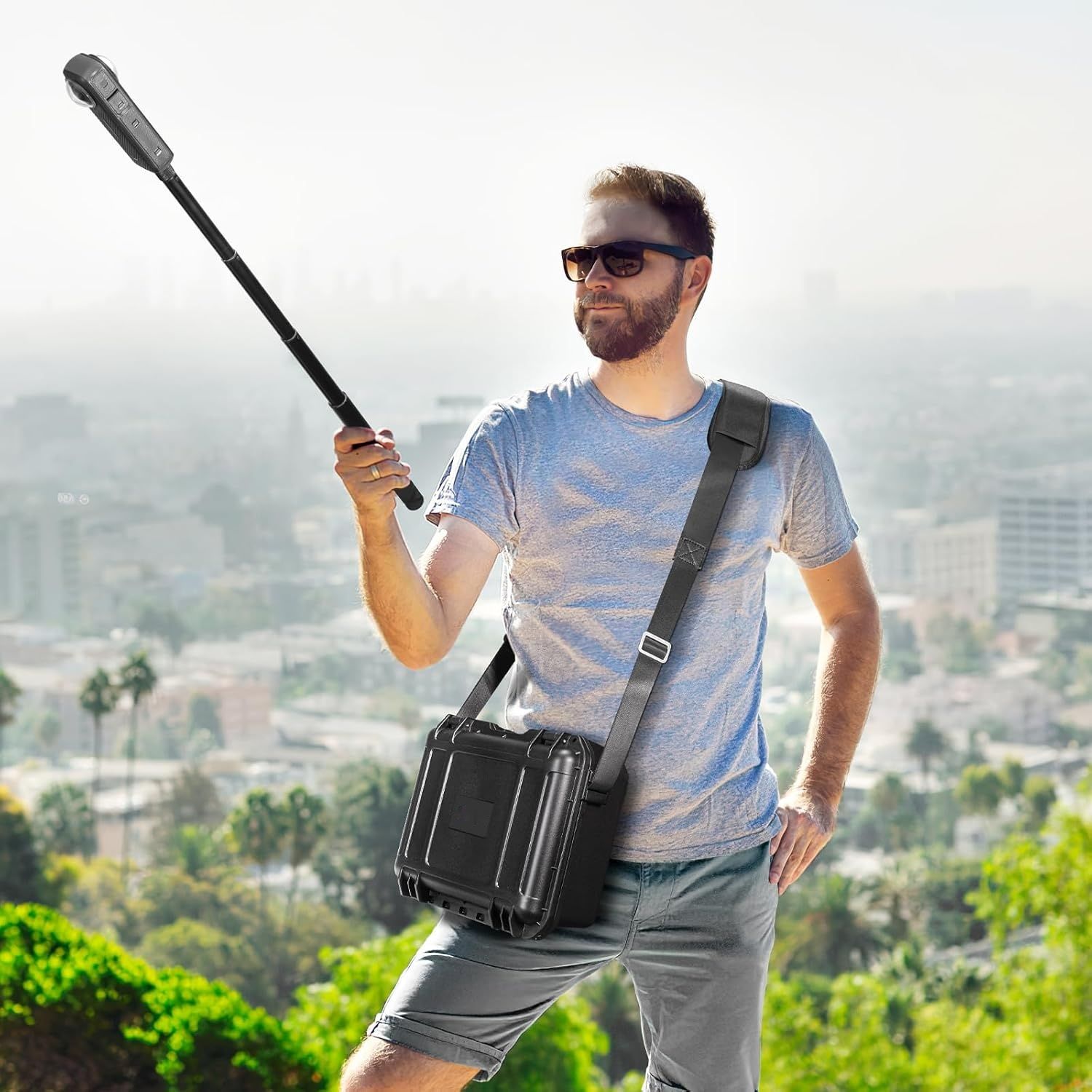 Zestaw akcesoriów AMAZEAR do Insta360 X4 z etui twardym i ładowarką 33 W