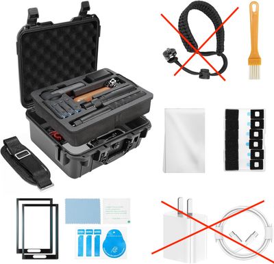 Zestaw akcesoriów AMAZEAR do Insta360 X4 z etui twardym i ładowarką 33 W
