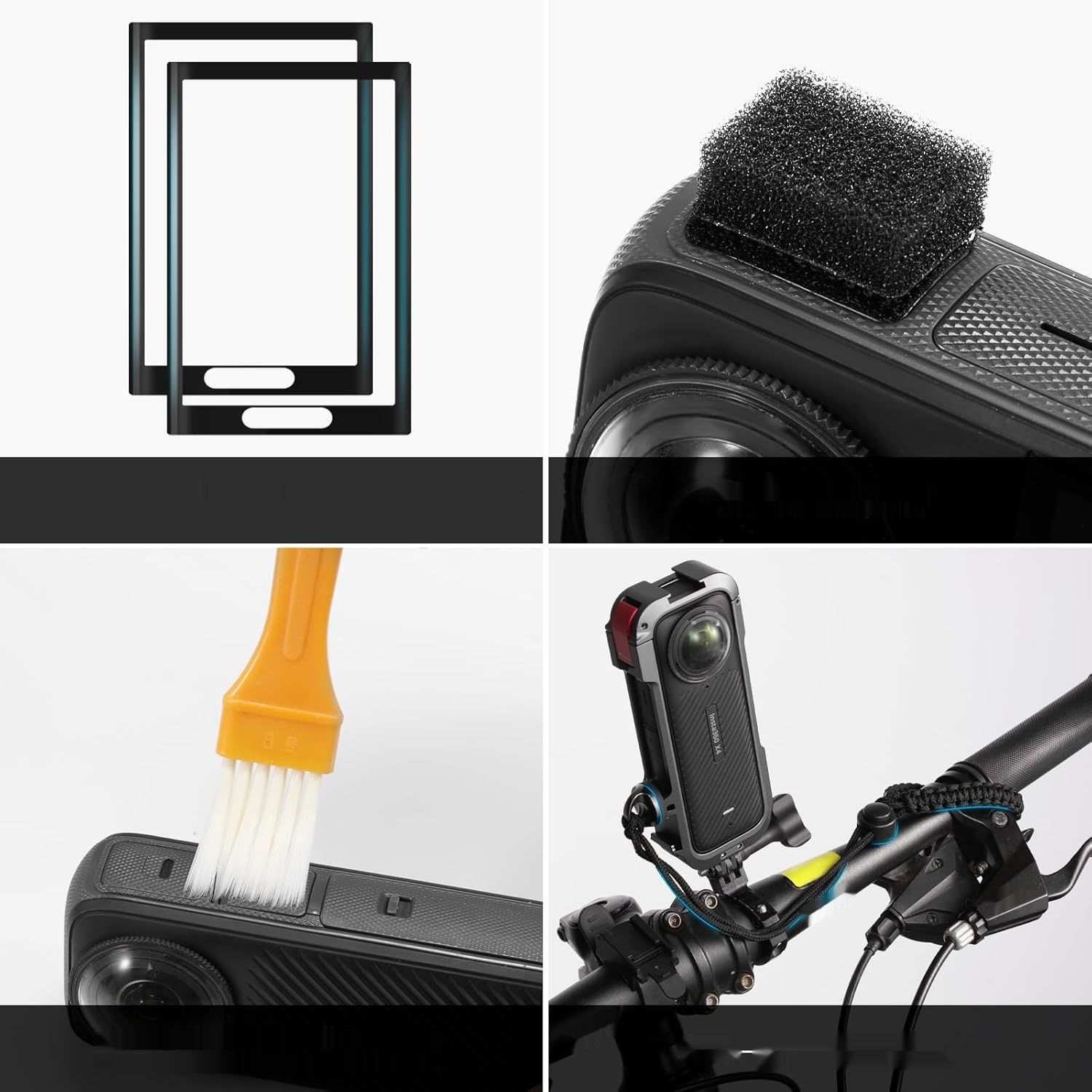 Zestaw akcesoriów AMAZEAR do Insta360 X4 z etui twardym i ładowarką 33 W