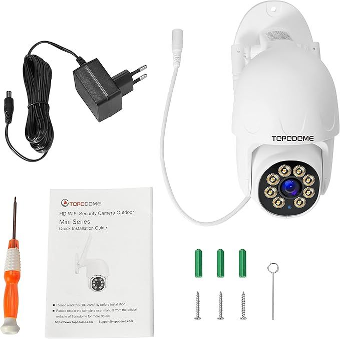 Telecamera Wi-Fi Topodome TD-S50B 1080P do monitoringu zewnętrznego i wewnętrznego
