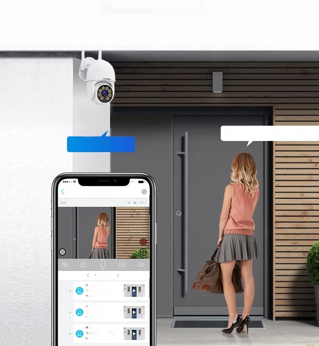 Telecamera Wi-Fi Topodome TD-S50B 1080P do monitoringu zewnętrznego i wewnętrznego