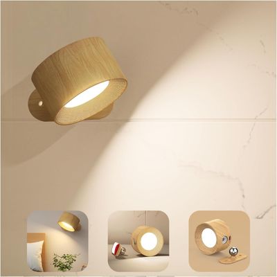 Feallive LED kinkiet wewnętrzny, lampka ścienna z akumulatorem 1 szt.,