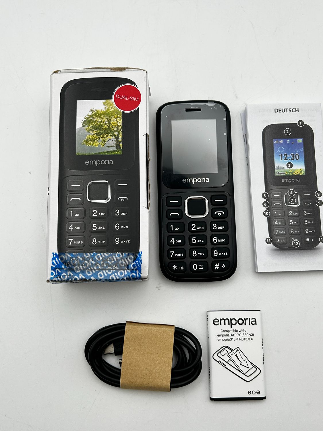 Telefon komórkowy Emporia FN313 2G Dual SIM Bluetooth czarny