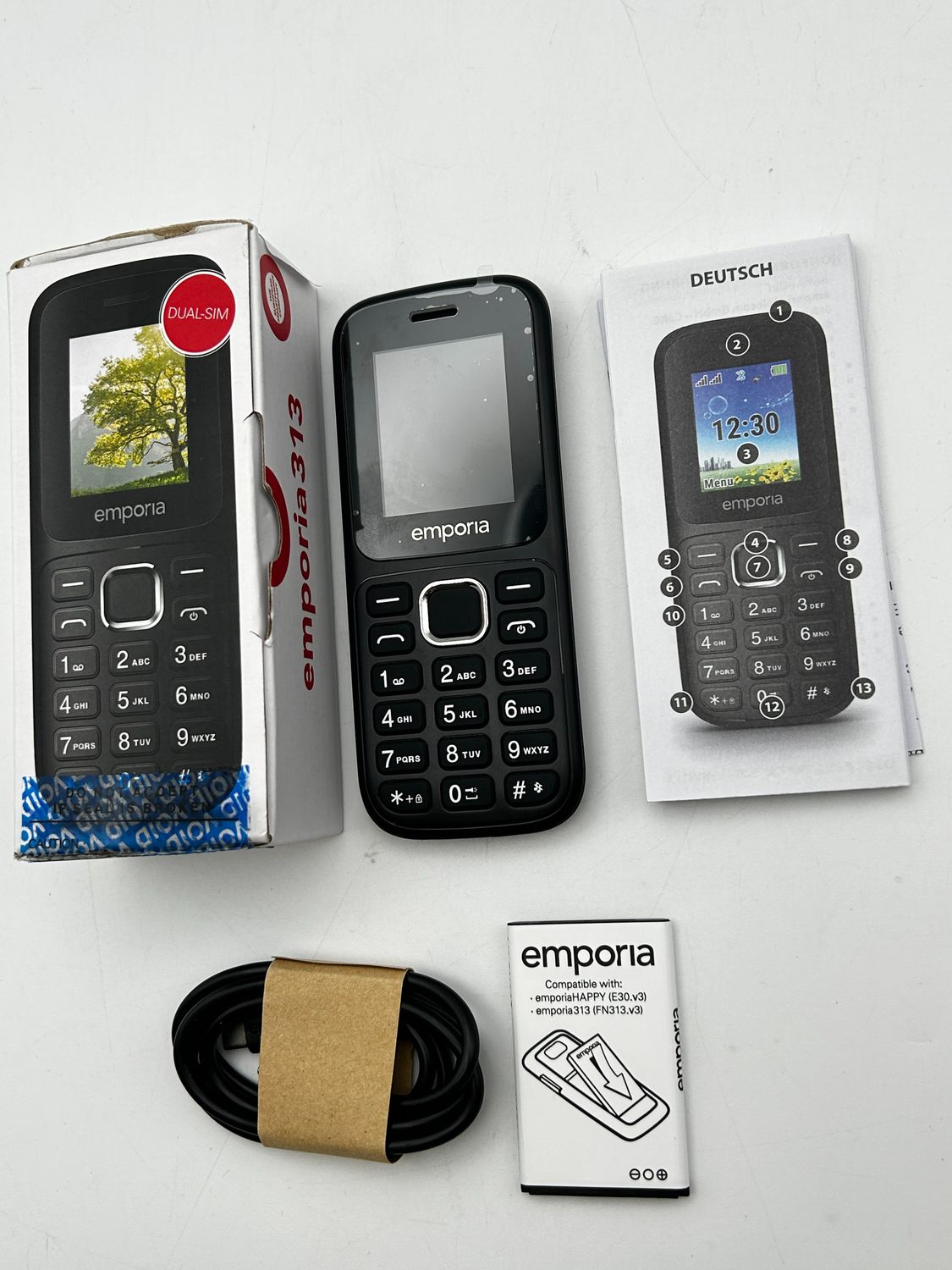 Telefon komórkowy Emporia FN313 2G Dual SIM Bluetooth czarny