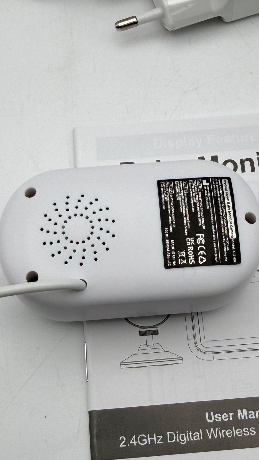 NUOTUN ABS-63C elektroniczna niania z kamerą 1080P i monitorem 3,5 cala