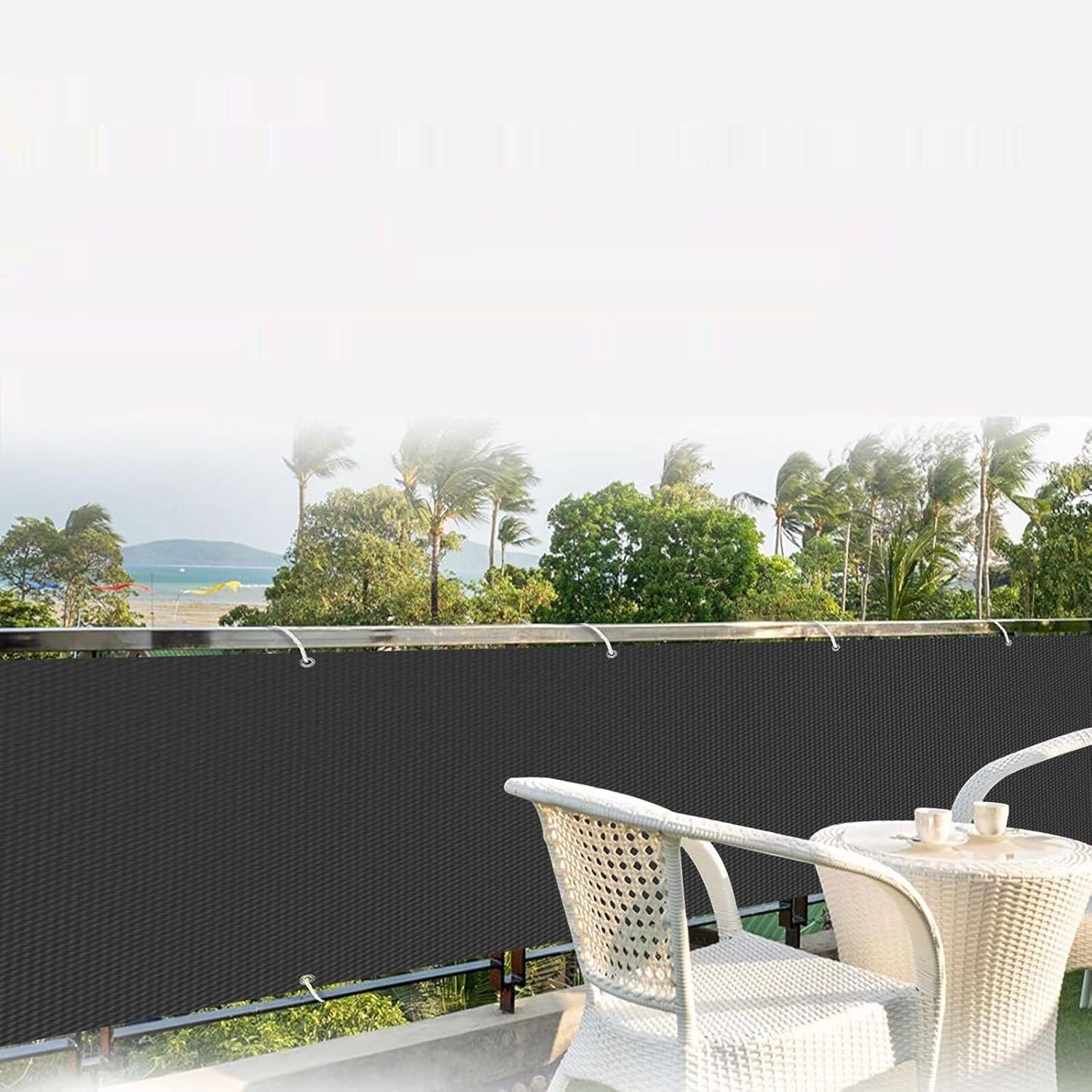 Osłona na balkon Ufamiluk Odporny na UV 90x300 cm