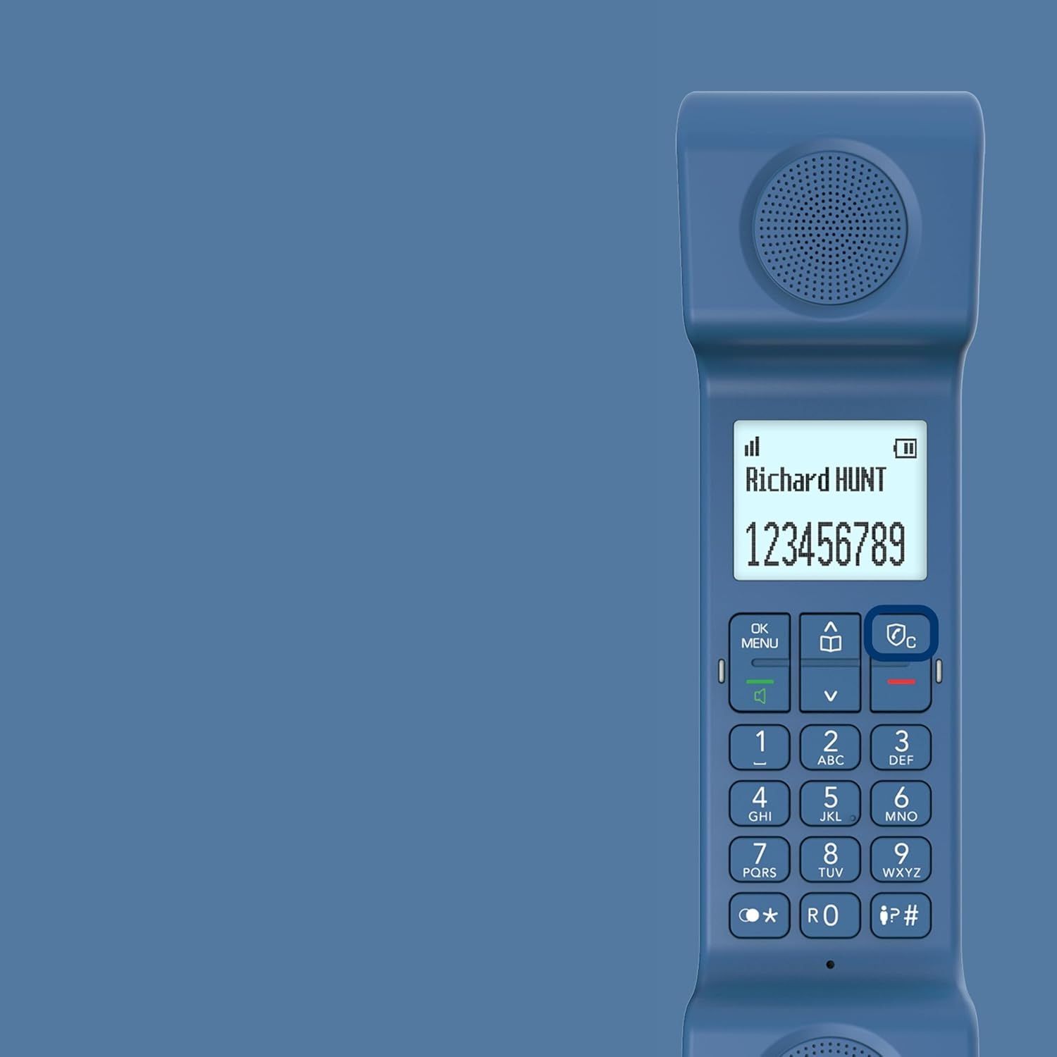 Telefon bezprzewodowy ALCATEL ePure Iconic, niebieski