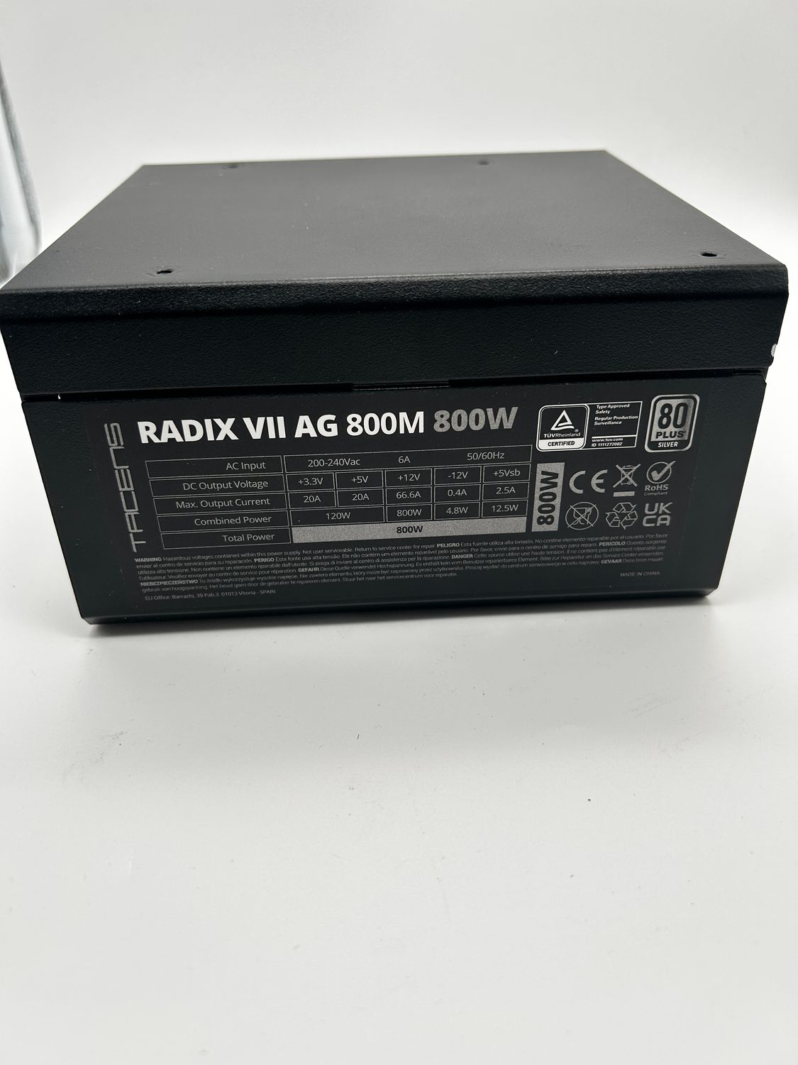 Tacens RADIX VII AG 800M – zasilacz komputerowy ATX 800 W