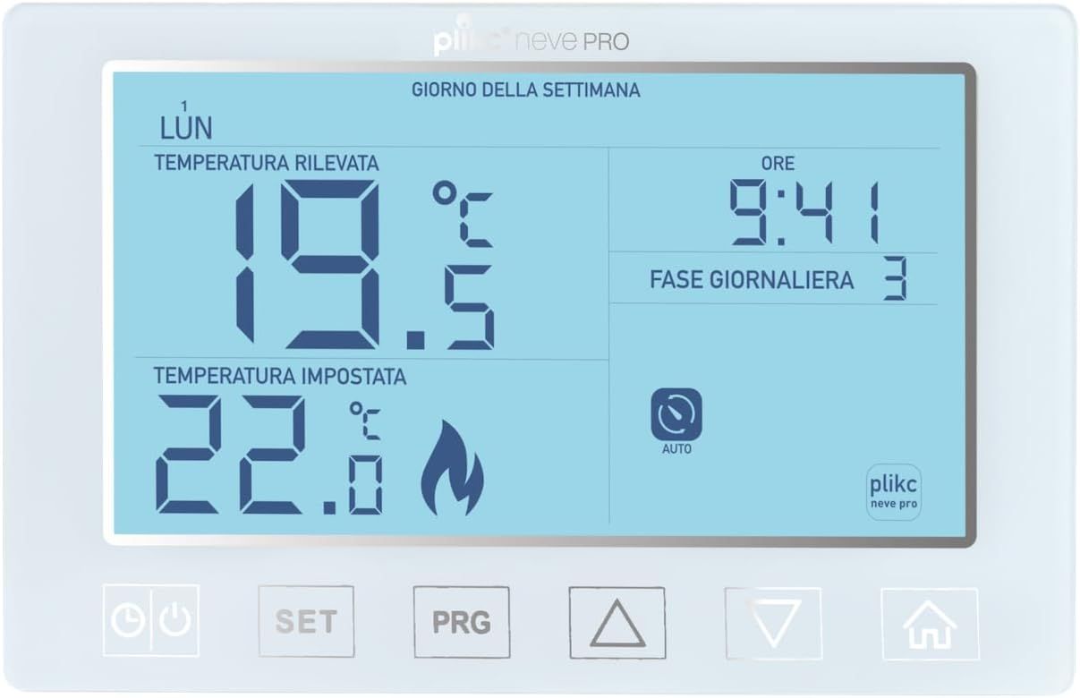Plikc – cyfrowy tygodniowy chronotermostat – Neve (Neve PRO)