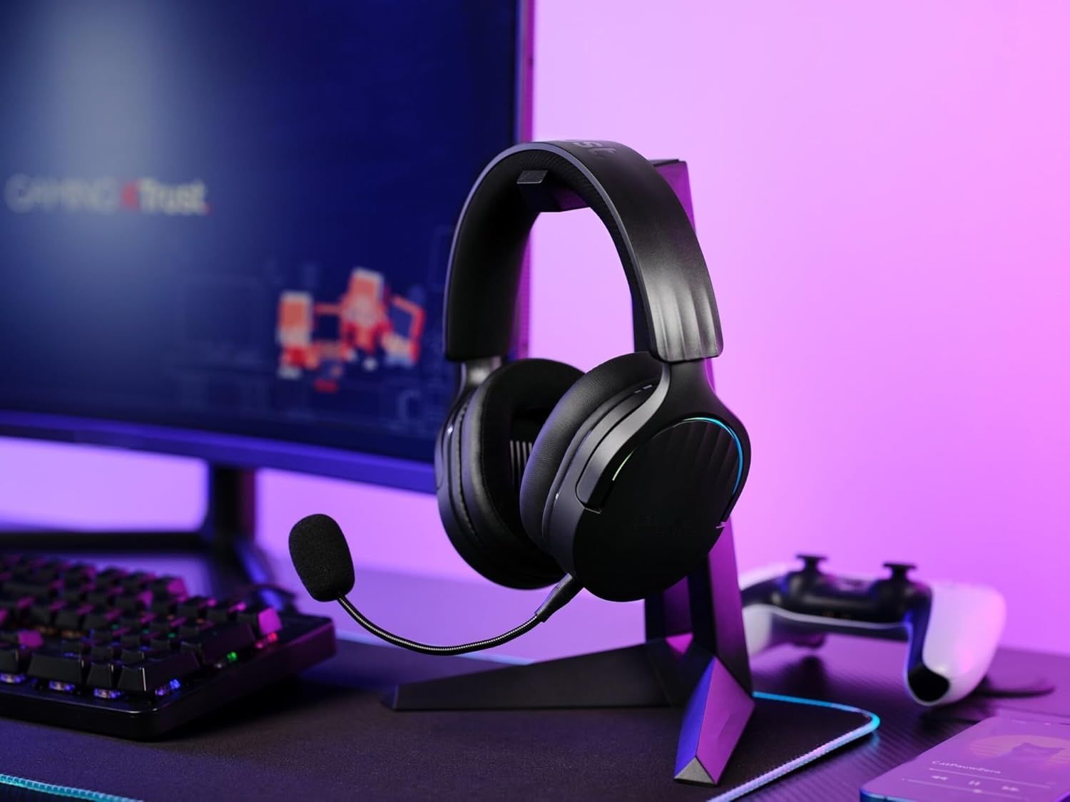 Trust Gaming GXT 491 Fayzo – bezprzewodowy headset gamingowy Bluetooth + RF 2,4 GHz z dźwiękiem 7.1