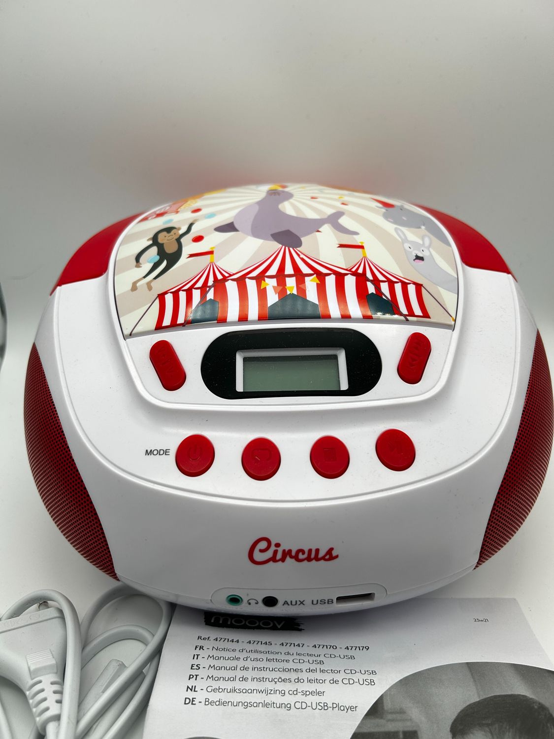 Metronic 477145 przenośny odtwarzacz CD USB/SD MP3 AUX 6 W