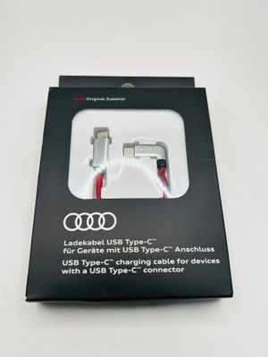Audi 8S0051435L kabel do ładowania USB-C na USB-C czerwony