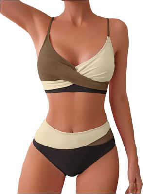 GORGLITTER Bikini dla kobiet, seksowny komplet bikini