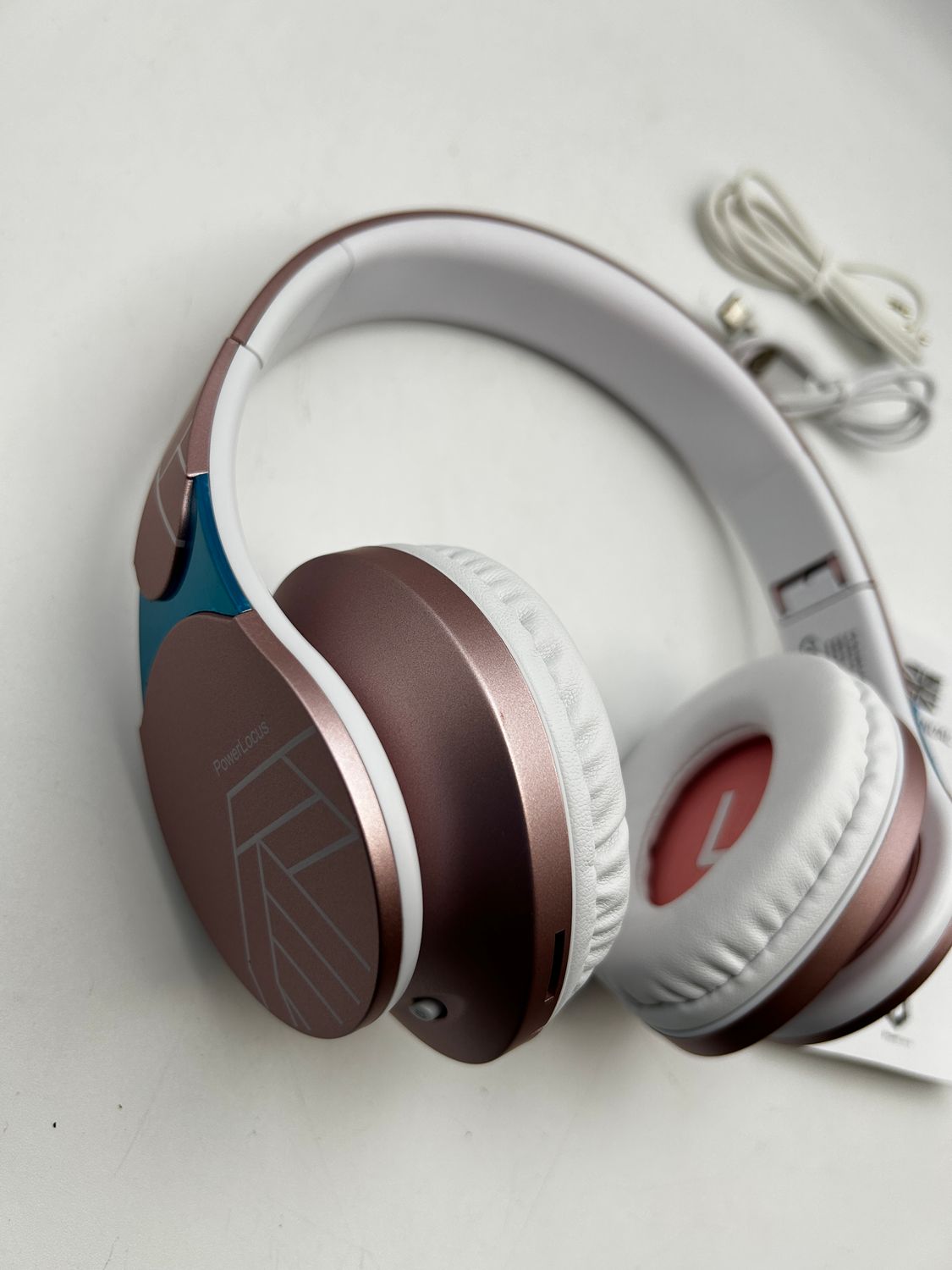 PowerLocus Edge bezprzewodowe słuchawki Bluetooth, nauszne słuchawki,ą