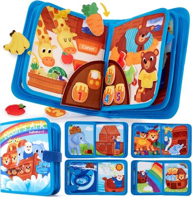 hahaland Arka Noego – filcowa tablica sensoryczna Busy Board dla dzieci