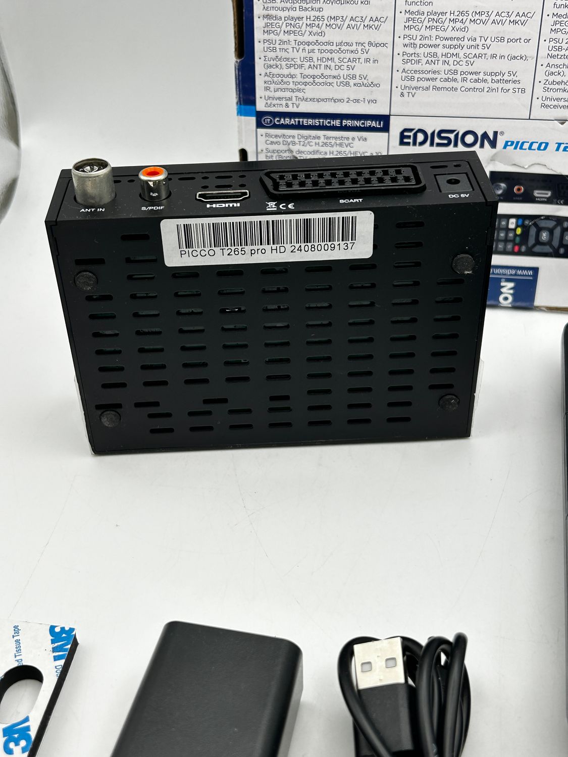 Dekoder EDISION Picco T265 Pro HD DVB-T2 DVB-C H.265 HEVC