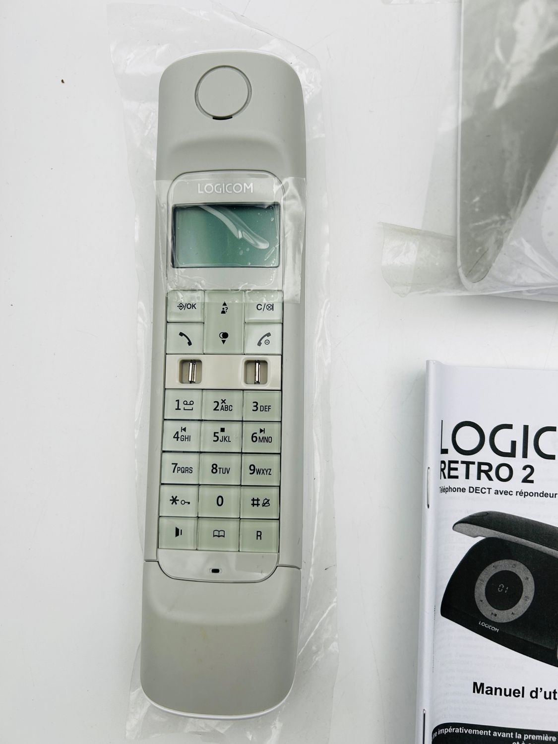 Logicom - Retro 2 DECT - Telefon bezprzewodowy z automatyczną sekretąr