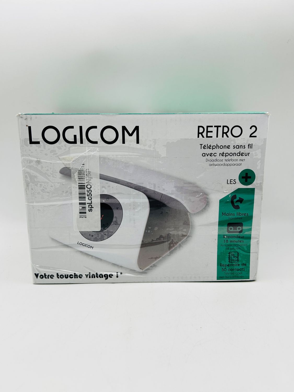 Logicom - Retro 2 DECT - Telefon bezprzewodowy z automatyczną sekretąr