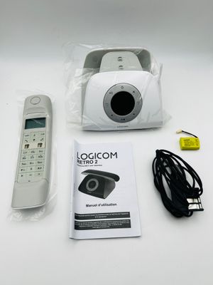 Logicom - Retro 2 DECT - Telefon bezprzewodowy z automatyczną sekretąr
