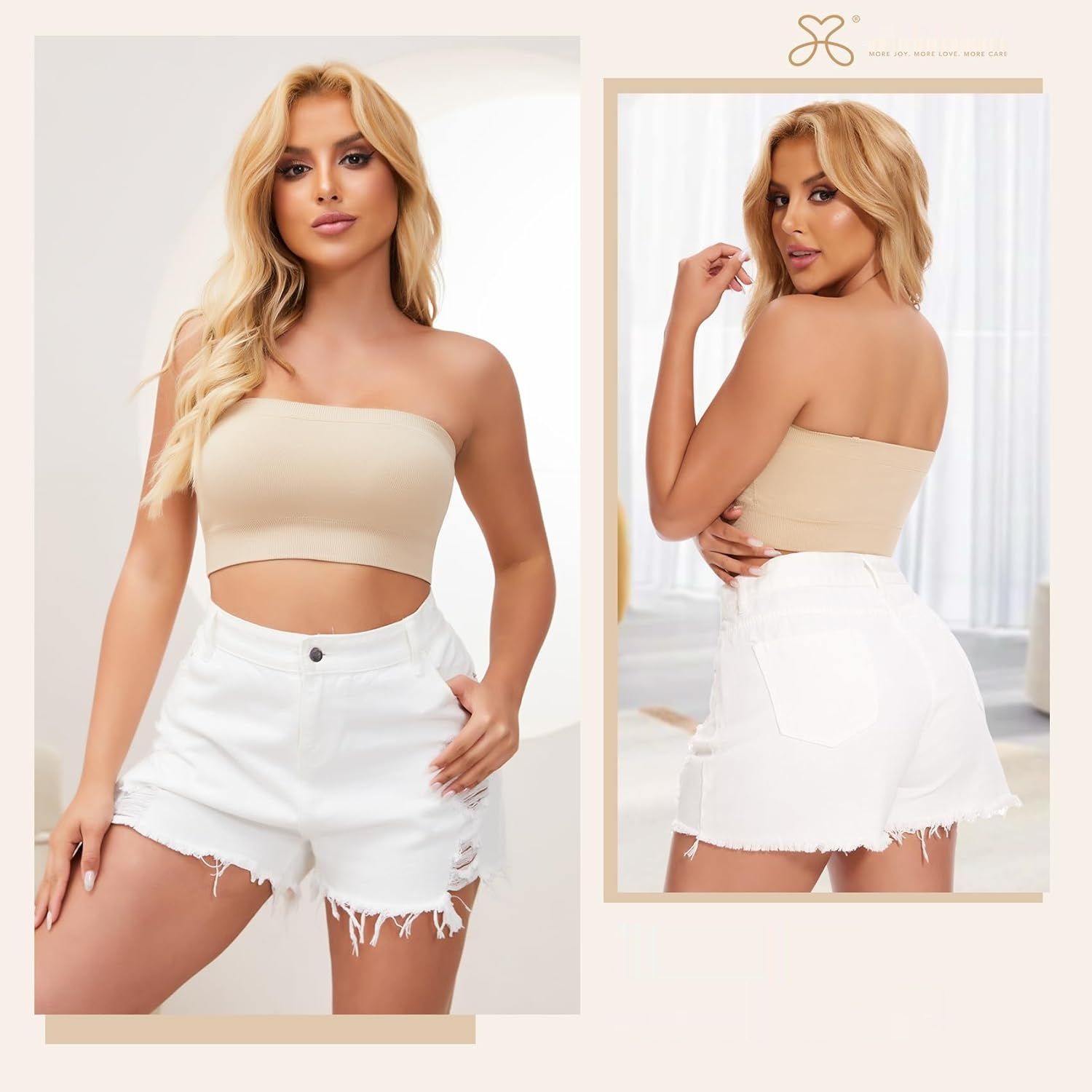 Joyshaper damski biustonosz typu bandeau / top bez ramiączek