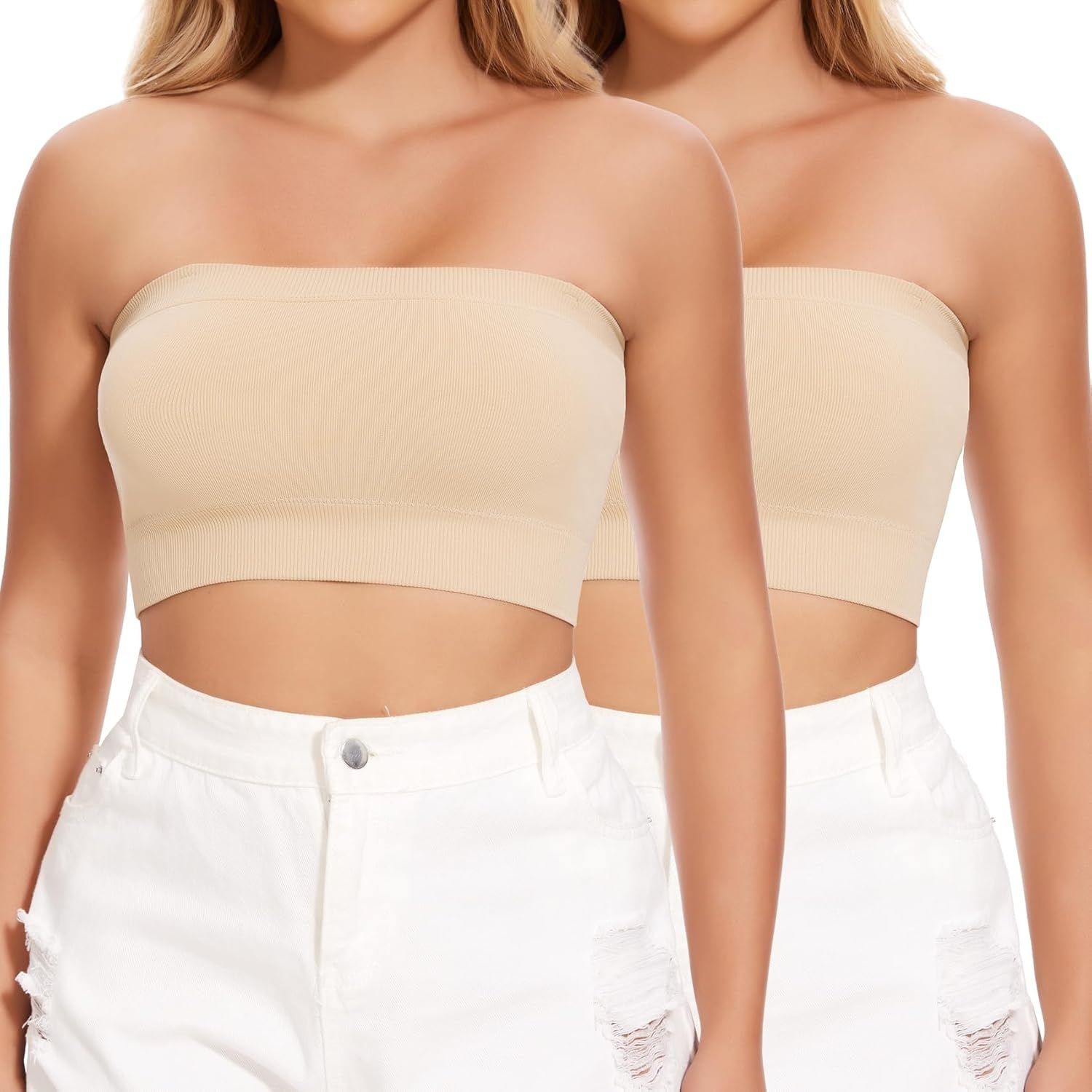 Joyshaper damski biustonosz typu bandeau / top bez ramiączek