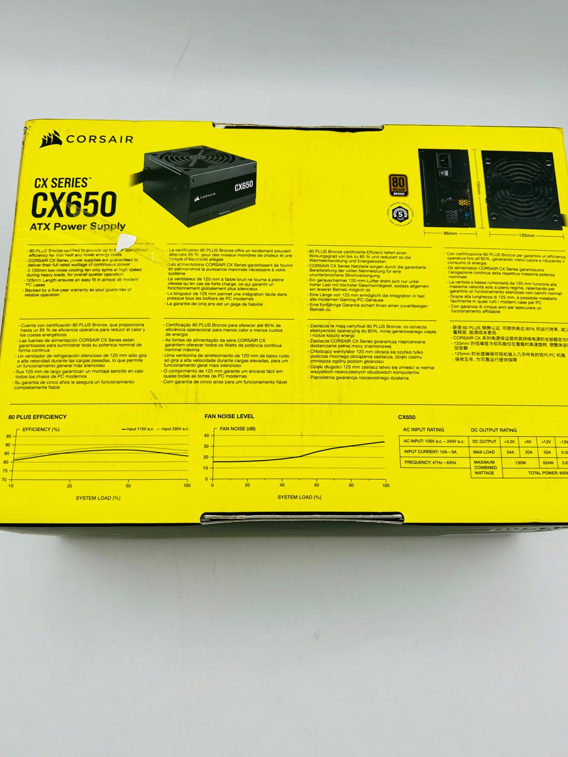 CORSAIR CX650 ATX 650W – zasilacz do komputera osobistego