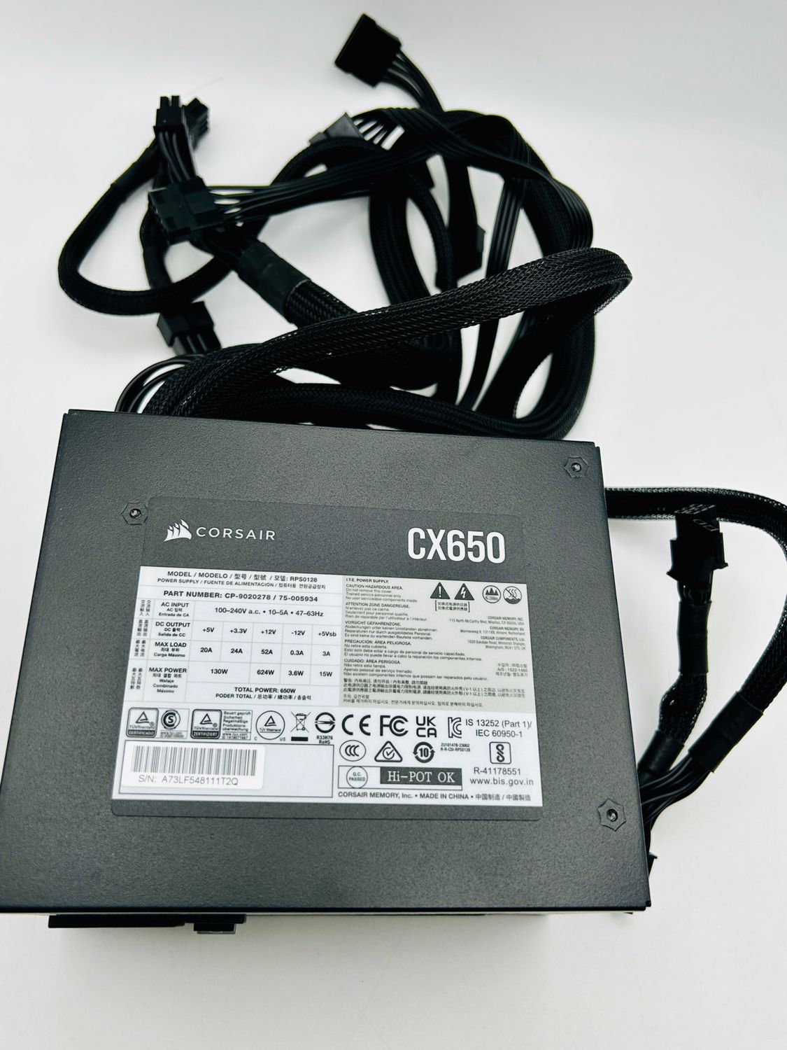 CORSAIR CX650 ATX 650W – zasilacz do komputera osobistego