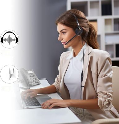 Arama A802C-DE – przewodowy headset RJ9 z mikrofonem do telefonów Cisco IP