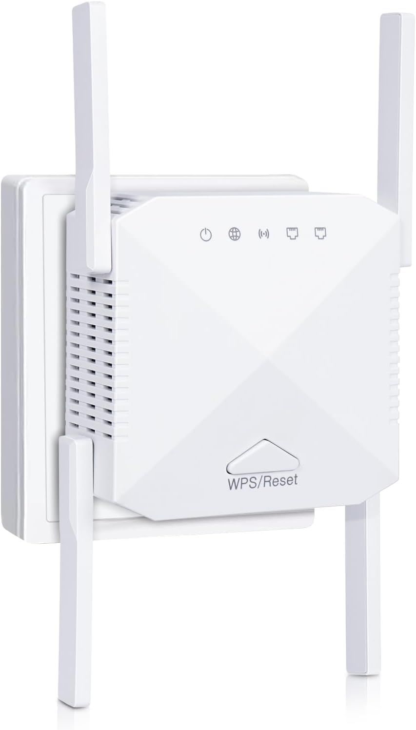 Wzmacniacz sygnału WiFi 1200 Mb/s zoeyzoey – repeater Dualband 2,4 / 5 GHz z WPS i portem LAN/WAN