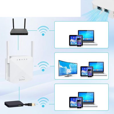 Wzmacniacz sygnału WiFi 1200 Mb/s zoeyzoey – repeater Dualband 2,4 / 5 GHz z WPS i portem LAN/WAN