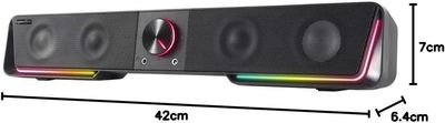 Speedlink GRAVITY RGB – soundbar stereo Bluetooth z podświetleniem RGB